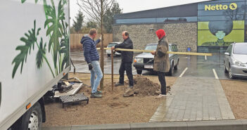 Ny plads foran Netto