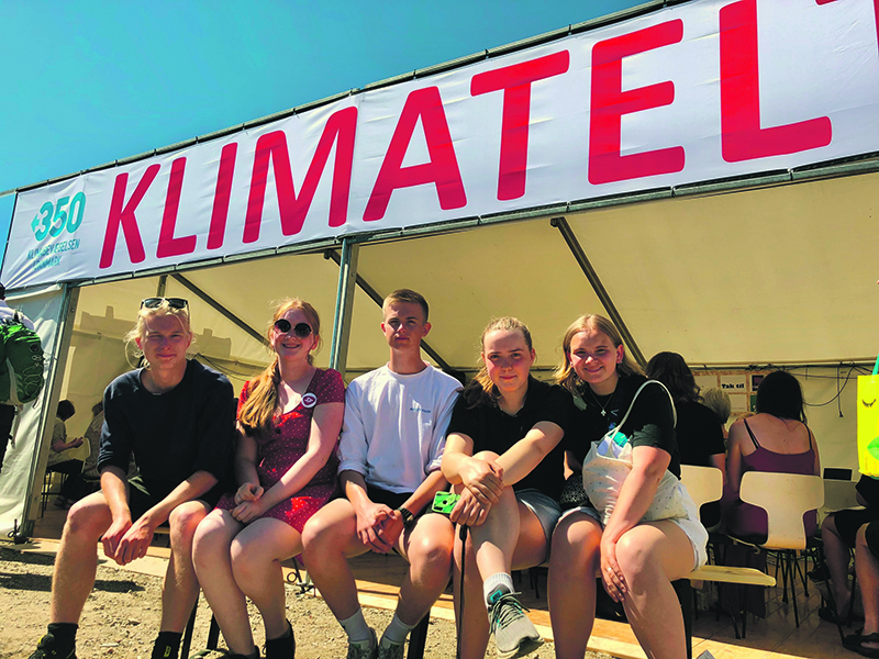 plan b2 Ved Folkemødet i 2019 stillede elever fra en gymnasieklasse fra Frederikssund op som frivillige. Foto: Jonas Bo