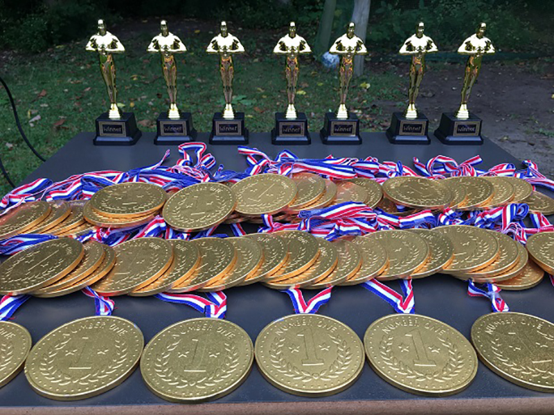 para Der var medaljer til deltagerne i de paralympiske lege. Foto: Frederkssund Kommune